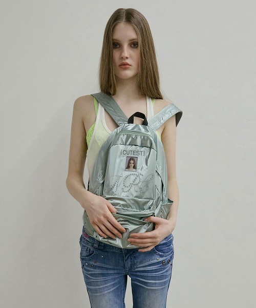 SCULPTOR（スカルプター）の「NPC Metallic Backpack（バックパック/リュック・レディース・ピンク/ホワイト/セージグリーン・FREE）」の21枚目の写真