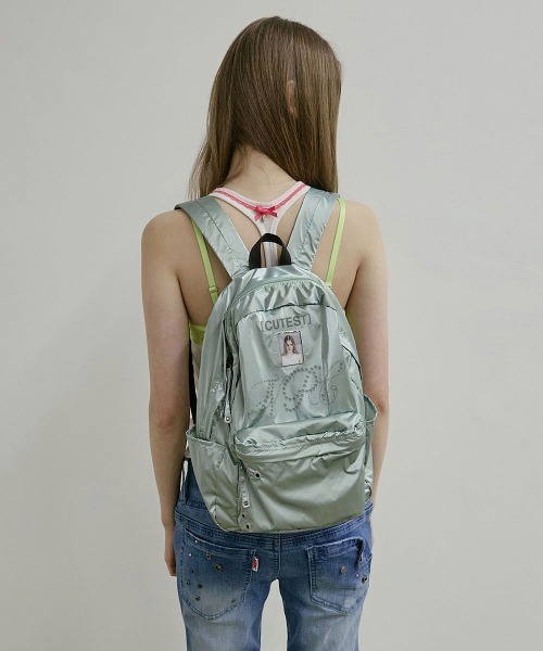 SCULPTOR（スカルプター）の「NPC Metallic Backpack（バックパック/リュック・レディース・ピンク/ホワイト/セージグリーン・FREE）」の4枚目の写真