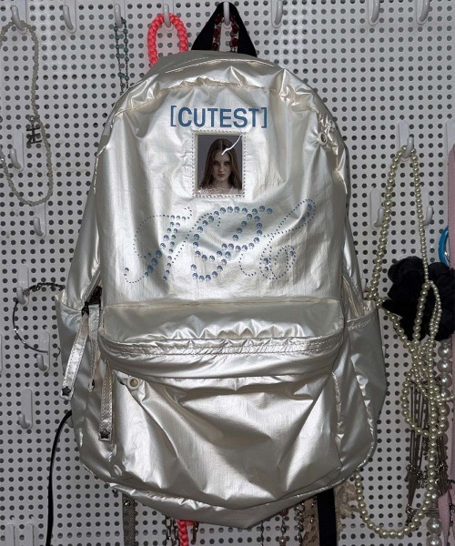 SCULPTOR（スカルプター）の「NPC Metallic Backpack（バックパック/リュック・レディース・ピンク/ホワイト/セージグリーン・FREE）」の13枚目の写真