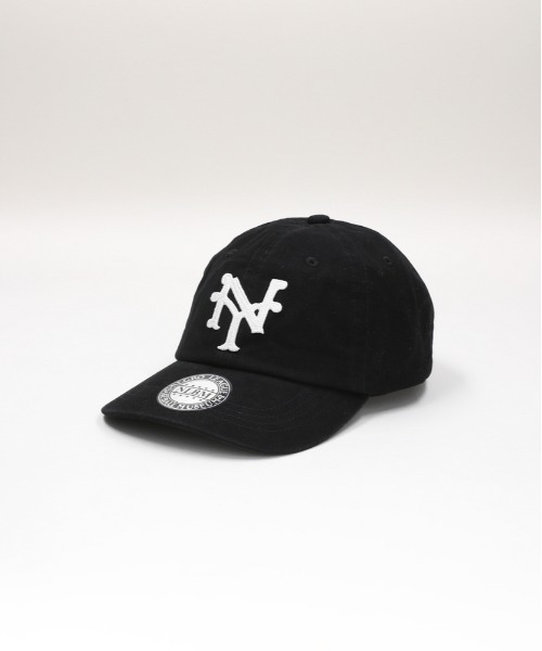 Right-on(ライトオン)の「NEGRO LEAGUE Baseball Cap (刺繍ロゴ / ツイル素材 / アジャスター)(キャップ・メンズ・ブラック・フリー)」の1枚目の写真