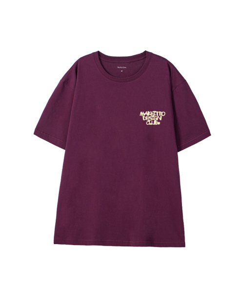 MAKEITTO（メイキット）の「[DESIGN CLUB] CREW NECK TEE_WINE（Tシャツ/カットソー・メンズ・その他・MEDIUM/LARGE/X-LARGE/XX-LARGE）」の2枚目の写真
