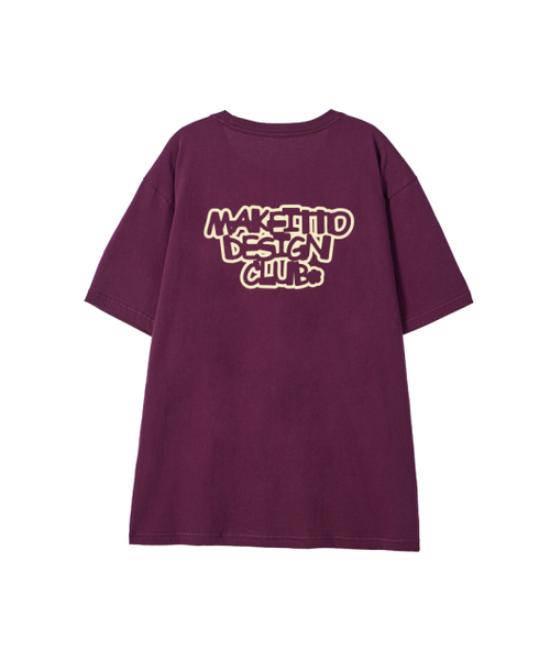 MAKEITTO（メイキット）の「[DESIGN CLUB] CREW NECK TEE_WINE（Tシャツ/カットソー・メンズ・その他・MEDIUM/LARGE/X-LARGE/XX-LARGE）」の3枚目の写真