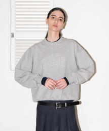 MAIS（マイス）の「APPLIQUE LOGO SWEATSHIRT / GRAY（スウェット）」