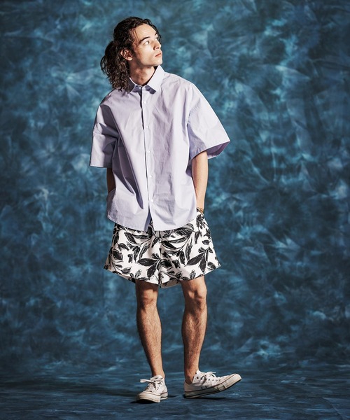 Jih Nunc(ジーヌンク)の「mp14513-ワントーンフラワープリントショートパンツ(JIH-R1163)(その他パンツ・メンズ・グレー/ホワイト/カーキ・L/M/S)」の7枚目の写真