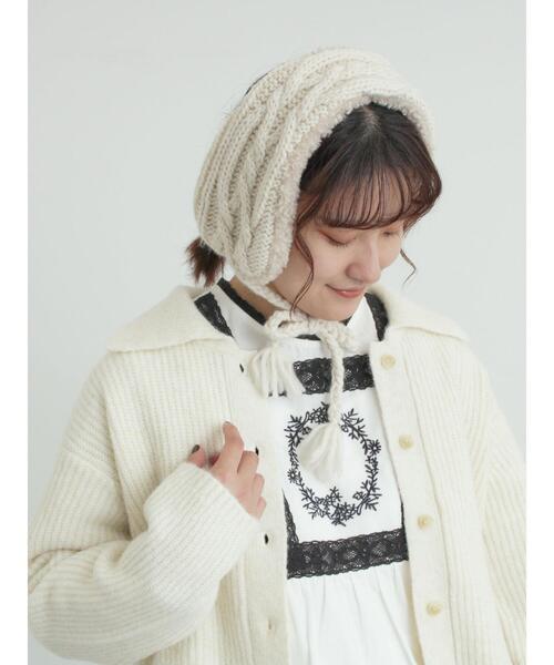 Samansa Mos2(サマンサ モスモス)の「襟付ニットカーディガン(カーディガン/ボレロ・レディース・オフホワイト/チャコールグレー/ベージュ/サックスブルー・F)」の10枚目の写真