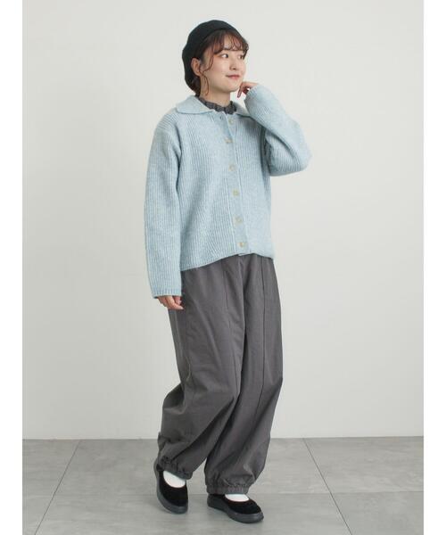 Samansa Mos2(サマンサ モスモス)の「襟付ニットカーディガン(カーディガン/ボレロ・レディース・オフホワイト/チャコールグレー/ベージュ/サックスブルー・F)」の20枚目の写真