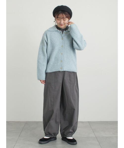 Samansa Mos2(サマンサ モスモス)の「襟付ニットカーディガン(カーディガン/ボレロ・レディース・オフホワイト/チャコールグレー/ベージュ/サックスブルー・F)」の22枚目の写真