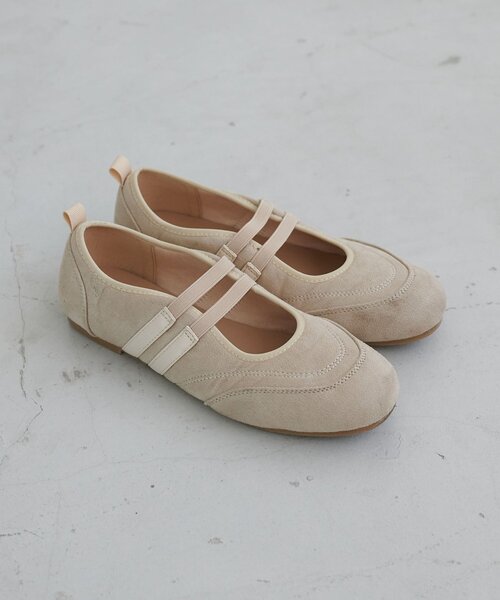 DISCOAT(ディスコート)の「2ストラップバレエスニーカー(スニーカー・レディース・アイボリー/ブラック・MEDIUM/LARGE)」の12枚目の写真