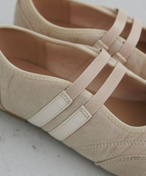 DISCOAT(ディスコート)の「2ストラップバレエスニーカー(スニーカー・レディース・アイボリー/ブラック・MEDIUM/LARGE)」の14枚目の写真