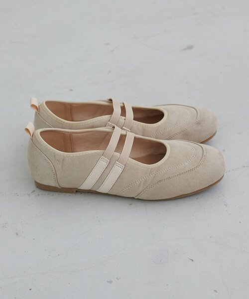 DISCOAT(ディスコート)の「2ストラップバレエスニーカー(スニーカー・レディース・アイボリー/ブラック・MEDIUM/LARGE)」の15枚目の写真
