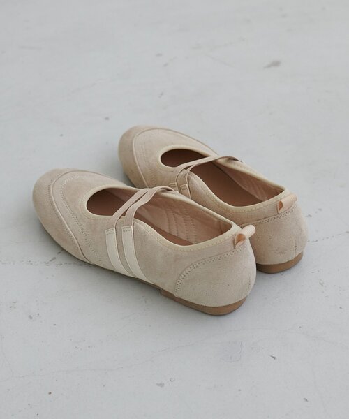 DISCOAT(ディスコート)の「2ストラップバレエスニーカー(スニーカー・レディース・アイボリー/ブラック・MEDIUM/LARGE)」の16枚目の写真