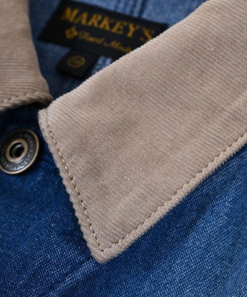 MARKEY'S（マーキーズ）の「デニムカバーオール（デニムジャケット・キッズ・ブルー・90/110/120/130）」の12枚目の写真