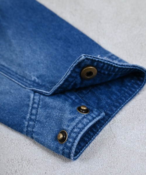 MARKEY'S（マーキーズ）の「デニムカバーオール（デニムジャケット・キッズ・ブルー・90/110/120/130）」の14枚目の写真