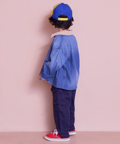 MARKEY'S（マーキーズ）の「デニムカバーオール（デニムジャケット・キッズ・ブルー・90/110/120/130）」の5枚目の写真