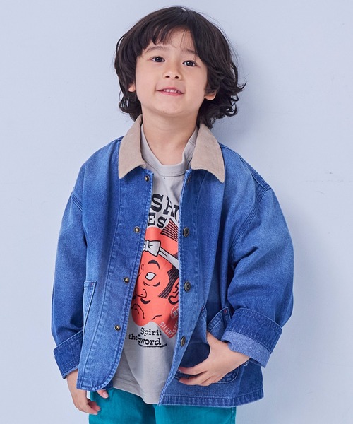 MARKEY'S（マーキーズ）の「デニムカバーオール（デニムジャケット・キッズ・ブルー・90/110/120/130）」の6枚目の写真