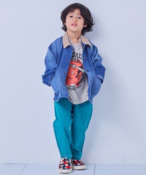 MARKEY'S（マーキーズ）の「デニムカバーオール（デニムジャケット・キッズ・ブルー・90/110/120/130）」の7枚目の写真