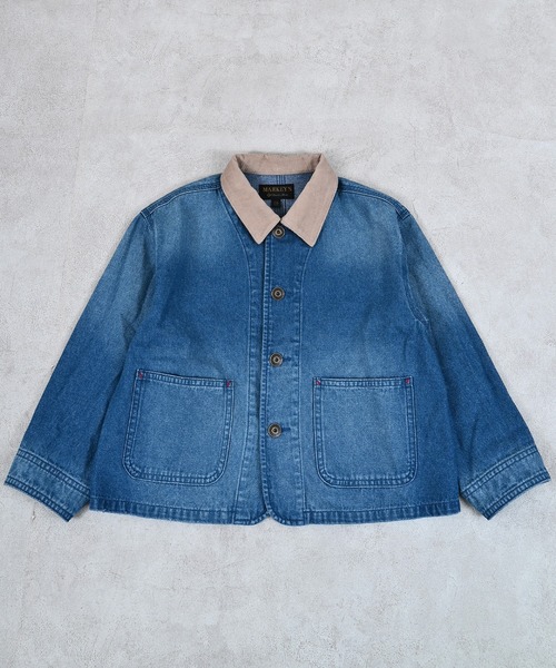 MARKEY'S（マーキーズ）の「デニムカバーオール（デニムジャケット・キッズ・ブルー・90/110/120/130）」の8枚目の写真