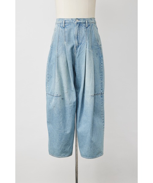 SHINYAKOZUKA（シンヤコヅカ）の「PAINTED ORDINARY CITY BAGGY(ISSUE#8)（デニムパンツ・メンズ・ライトインディゴブルー・MEDIUM/SMALL/X-SMALL）」の2枚目の写真