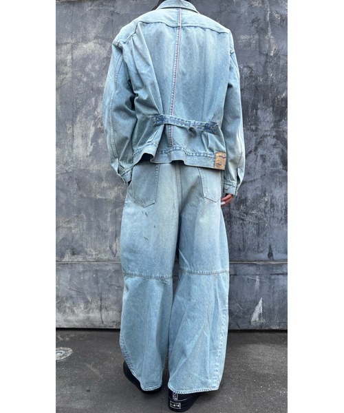 SHINYAKOZUKA（シンヤコヅカ）の「PAINTED ORDINARY CITY BAGGY(ISSUE#8)（デニムパンツ・メンズ・ライトインディゴブルー・MEDIUM/SMALL/X-SMALL）」の7枚目の写真