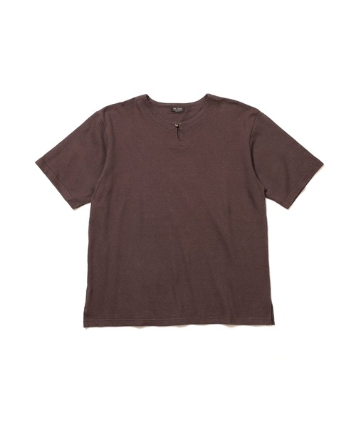 MR.OLIVE（ミスターオリーブ）の「88/12 VINTAGE MATERIAL / KEY NECK T-SHIRT /M261137（Tシャツ/カットソー・メンズ・オフホワイト/ブラック/ブラウン・MEDIUM/LARGE）」の6枚目の写真