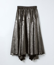 JEANASIS | 【選べる着丈】グロッシーイレヘムフレアスカート/646424(スカート)