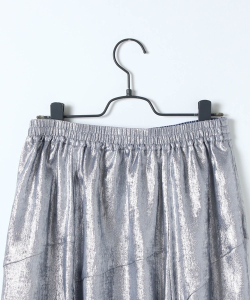 JEANASIS（ジーナシス）の「【選べる着丈】グロッシーイレヘムフレアスカート/646424（スカート・レディース・シルバー系その他/ブルー系その他/ピンク系その他/ブラック系その他・FREE/SMALL）」の9枚目の写真