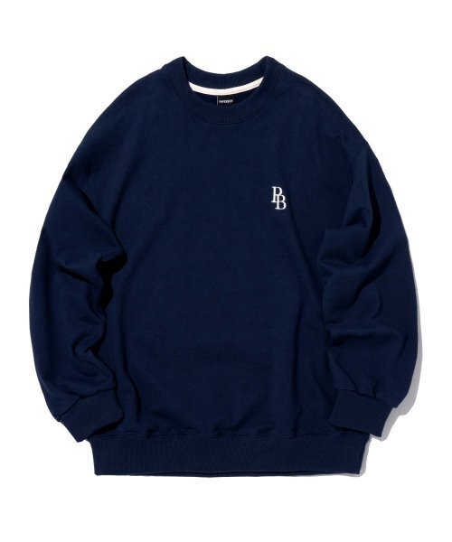 PAPERBOY(ペーパーボーイ)の「PBロゴスウェットシャツ-ネイビー(スウェット・メンズ・その他・L/M/S/XL)」の1枚目の写真