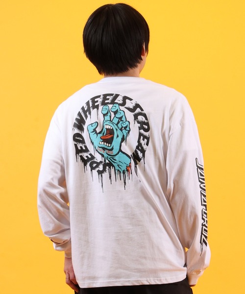 SANTA CRUZ(サンタクルーズ)の「SANTA CRUZ/サンタクルーズ TAGGED SPEED WHEELS L/S T 502261401(Tシャツ/カットソー・メンズ・ホワイト/ブラック・XL/L/M)」の4枚目の写真