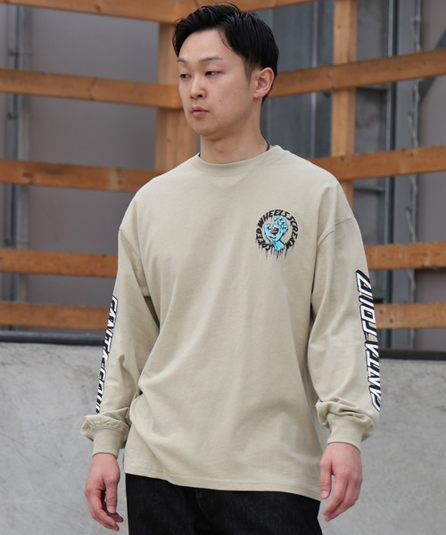 SANTA CRUZ(サンタクルーズ)の「SANTA CRUZ/サンタクルーズ TAGGED SPEED WHEELS L/S T 502261401(Tシャツ/カットソー・メンズ・ホワイト/ブラック・XL/L/M)」の7枚目の写真