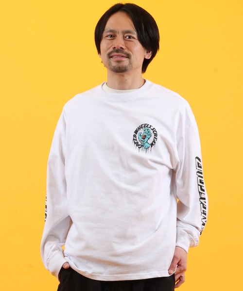 SANTA CRUZ(サンタクルーズ)の「SANTA CRUZ/サンタクルーズ TAGGED SPEED WHEELS L/S T 502261401(Tシャツ/カットソー・メンズ・ホワイト/ブラック・XL/L/M)」の3枚目の写真