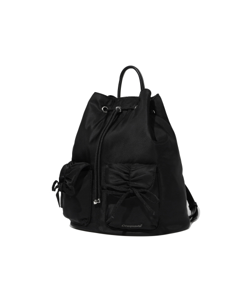 COVERNAT WOMAN(カバーナットウーマン)の「クローバーハート ナイロンリボンバックパック Black(バックパック/リュック・レディース・その他・FREE)」の3枚目の写真