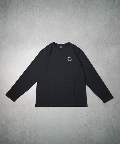 NO WAY(ノーウェイ)の「/刺繍ロングスリーブTシャツ(サークルロゴ)/(Tシャツ/カットソー・メンズ・ライトカーキ/ブラック/ホワイト・LARGE/MEDIUM)」の2枚目の写真