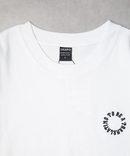 NO WAY(ノーウェイ)の「/刺繍ロングスリーブTシャツ(サークルロゴ)/(Tシャツ/カットソー・メンズ・ライトカーキ/ブラック/ホワイト・LARGE/MEDIUM)」の6枚目の写真