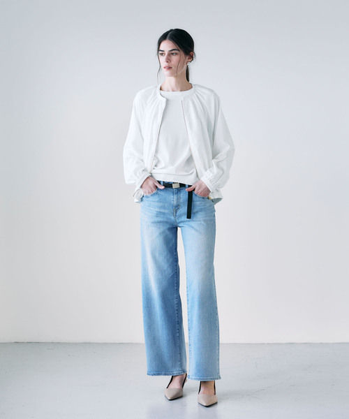 N.O.R.C(ノーク)の「バックサテンストレッチブルゾン(その他アウター・レディース・ネイビー/ホワイト・フリー)」の10枚目の写真