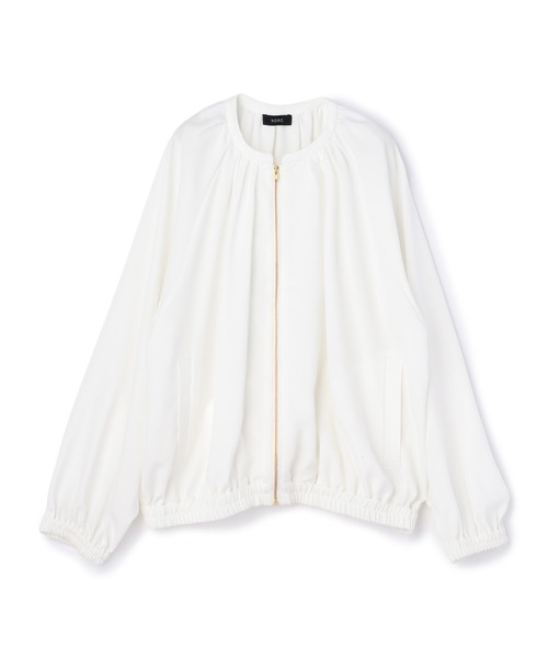 N.O.R.C(ノーク)の「バックサテンストレッチブルゾン(その他アウター・レディース・ネイビー/ホワイト・フリー)」の18枚目の写真