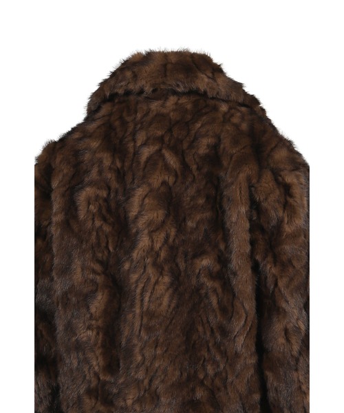 YUNSE(ユンセ)の「FAUX FUR JACKET(その他アウター・レディース・チャコールグレー/ブラウン・OS)」の10枚目の写真