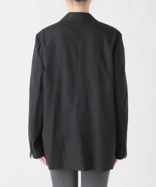 JOURNAL STANDARD relume（ジャーナルスタンダード　レリューム）の「［手洗い可］リネンフィールシングルジャケット（テーラードジャケット・レディース・ブラック/ベージュ・36/38）」の22枚目の写真