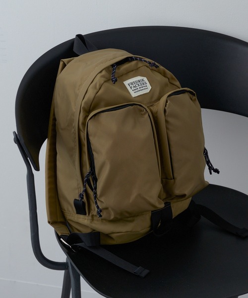 FREDRIK PACKERS(フレドリックパッカーズ)の「【FREDRIK PACKERS】≪別注≫420D TWINS BACK PACK A4サイズ収納可能 マザーズバッグ リュック(バックパック/リュック・メンズ・カーキ・FREE)」の6枚目の写真