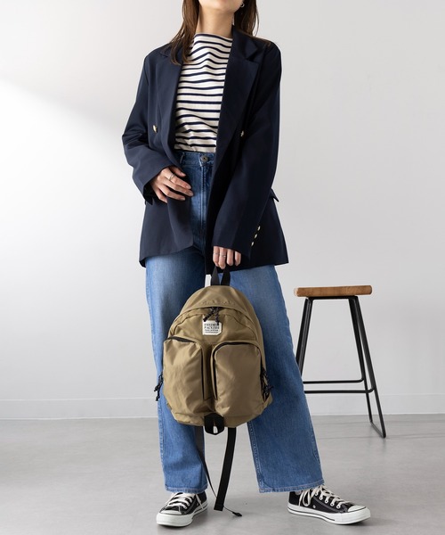 FREDRIK PACKERS(フレドリックパッカーズ)の「【FREDRIK PACKERS】≪別注≫420D TWINS BACK PACK A4サイズ収納可能 マザーズバッグ リュック(バックパック/リュック・メンズ・カーキ・FREE)」の5枚目の写真
