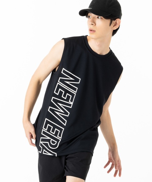 NEW ERA(ニューエラ)の「ニューエラ パフォーマンスアパレル ノースリーブシャツ(タンクトップ・メンズ・グレー/ブラック・XXL/XL/L/M/S)」の3枚目の写真