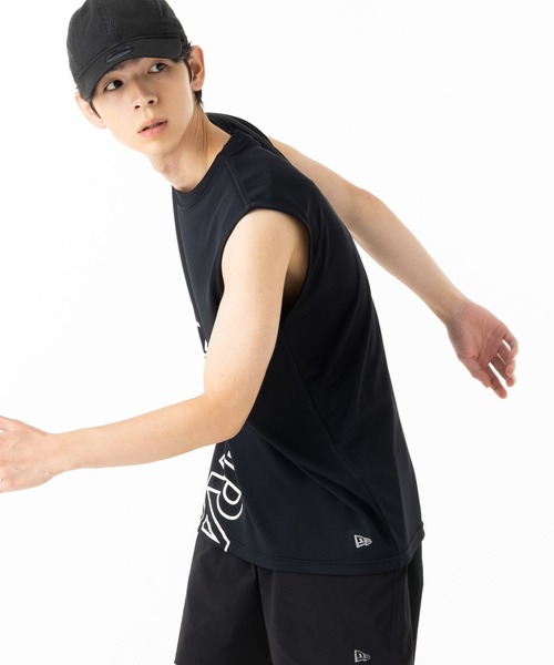 NEW ERA(ニューエラ)の「ニューエラ パフォーマンスアパレル ノースリーブシャツ(タンクトップ・メンズ・グレー/ブラック・XXL/XL/L/M/S)」の7枚目の写真