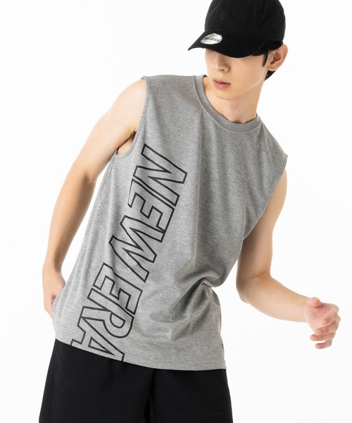 NEW ERA(ニューエラ)の「ニューエラ パフォーマンスアパレル ノースリーブシャツ(タンクトップ・メンズ・グレー/ブラック・XXL/XL/L/M/S)」の18枚目の写真