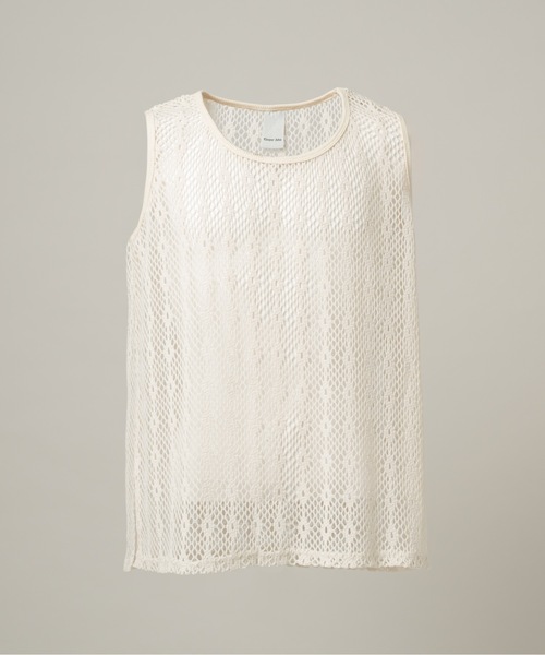 CASPER JOHN(キャスパージョン)の「Lace tank top/レースタンクトップ(タンクトップ・メンズ・ホワイト/ブラック・MEDIUM/X-SMALL/SMALL/LARGE)」の9枚目の写真