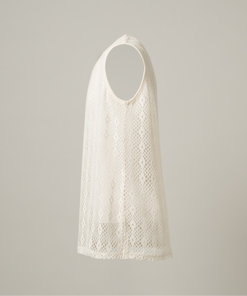 CASPER JOHN(キャスパージョン)の「Lace tank top/レースタンクトップ(タンクトップ・メンズ・ホワイト/ブラック・MEDIUM/X-SMALL/SMALL/LARGE)」の10枚目の写真