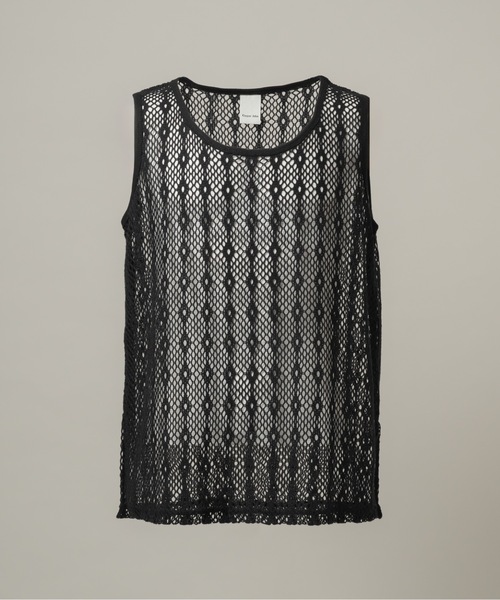 CASPER JOHN(キャスパージョン)の「Lace tank top/レースタンクトップ(タンクトップ・メンズ・ホワイト/ブラック・MEDIUM/X-SMALL/SMALL/LARGE)」の13枚目の写真