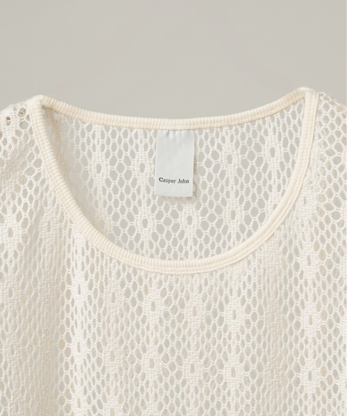 CASPER JOHN(キャスパージョン)の「Lace tank top/レースタンクトップ(タンクトップ・メンズ・ホワイト/ブラック・MEDIUM/X-SMALL/SMALL/LARGE)」の15枚目の写真