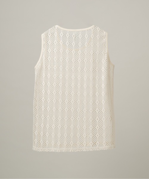 CASPER JOHN(キャスパージョン)の「Lace tank top/レースタンクトップ(タンクトップ・メンズ・ホワイト/ブラック・MEDIUM/X-SMALL/SMALL/LARGE)」の20枚目の写真
