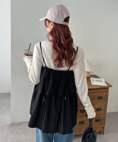 DISCOAT（ディスコート）の「beautemps刺繍キャップ（キャップ・レディース・アイボリー/チャコールグレー/ベージュ/ピンク・FREE）」の18枚目の写真