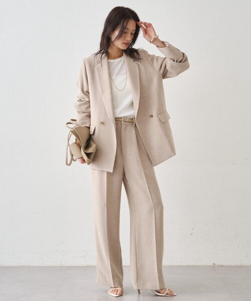 LOUNGEDRESS（ラウンジドレス）の「【Atelier N5/アトリエヌメロサンク】パフスリーブクルーブラウス（シャツ/ブラウス・レディース・オフホワイト/ネイビー・FREE）」の9枚目の写真