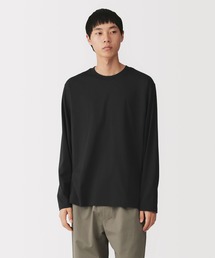 紳士　天竺編みクルーネック長袖Ｔシャツ